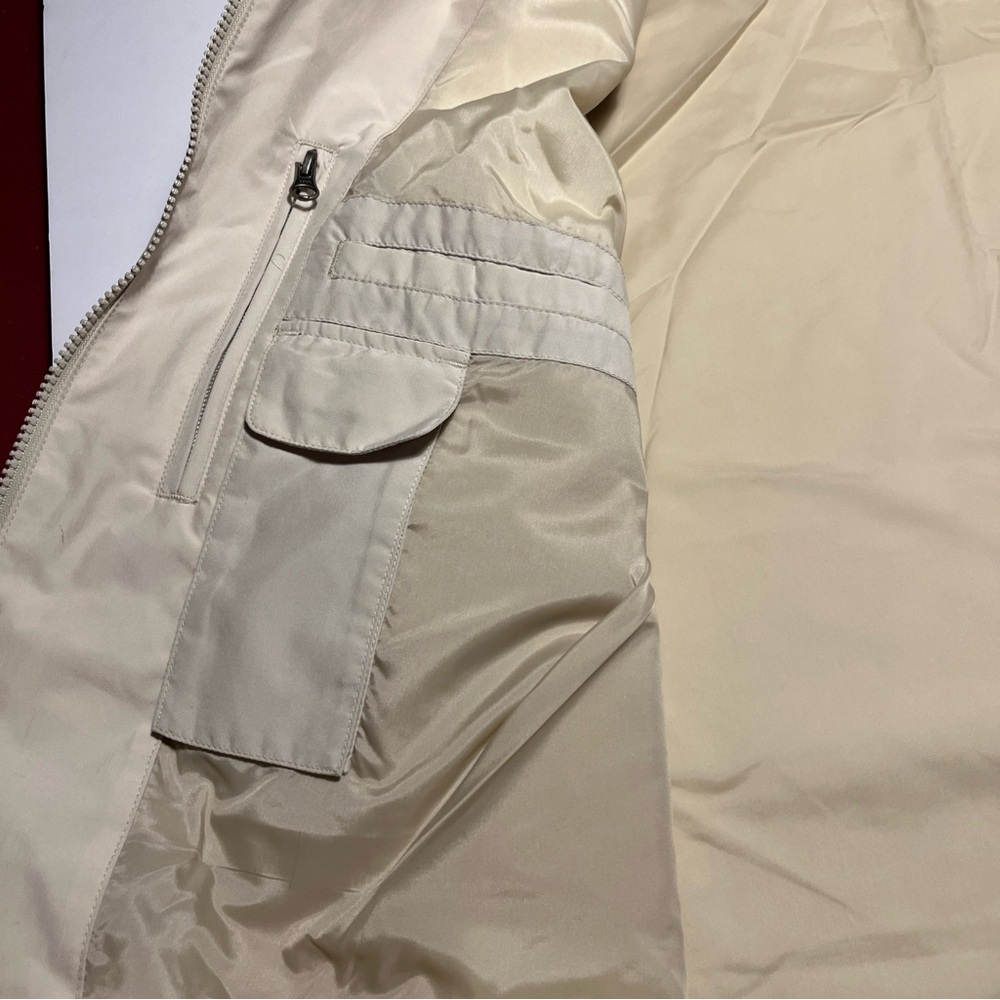 LL Bean Tan Gor-tex Nylon Men's XL Rain Coat Windbreaker - Picture 8 of 11